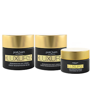 Комплект от дневен, нощен и околоочен крем LUXURY GOLD  снимка