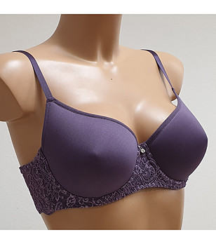 Тъмнолилав сутиен с твърда чашка VIKTORIA снимка