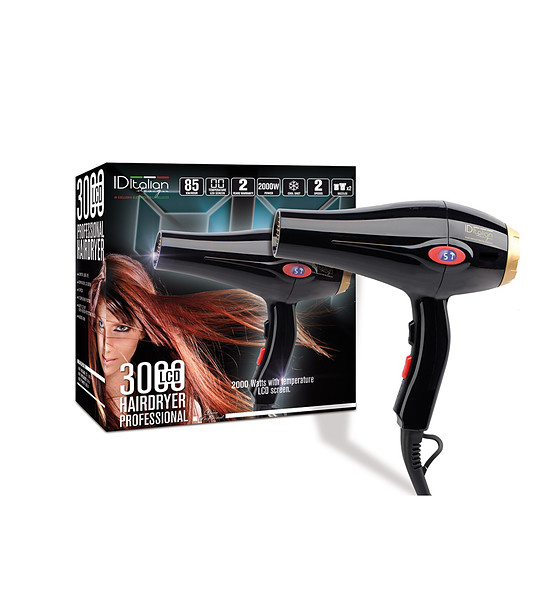 Професионален сешоар 2000W с LCD дисплей снимка