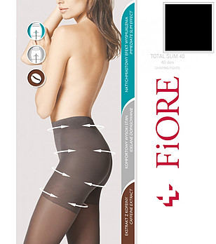 Черен оформящ чорапогащник 40 DEN TOTAL SLIM снимка