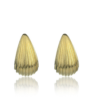 Позлатени обеци Edith от неръждаема стомана снимка