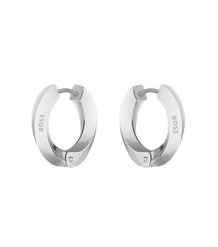 Дамски сребристи  обеци снимка