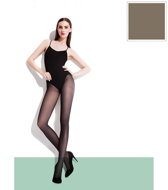 Чорапогащник в цвят капучино 40 DEN NINA снимка