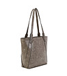 Дамска чанта в сиво с дълги дръжки-0 снимка