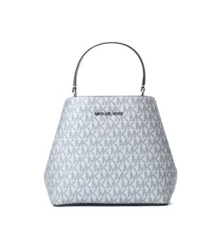 Сива дамска чанта с монограм снимка