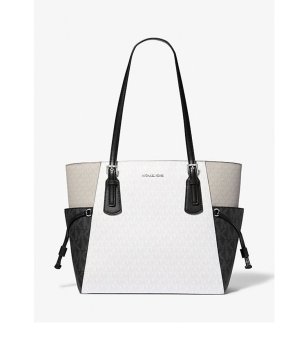 Дамска чанта в бяло и черно VOYAGER снимка