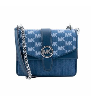 Синя дамска чанта през рамо GREENWICH снимка