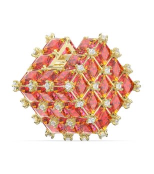 Дамски обеци в златисто и розово CURIOUS снимка