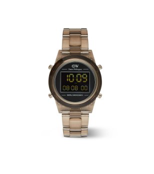 Унисекс кафяв дигитален часовник хронограф снимка