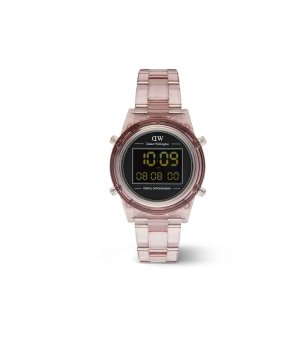 Унисекс розов дигитален часовник  хронограф снимка