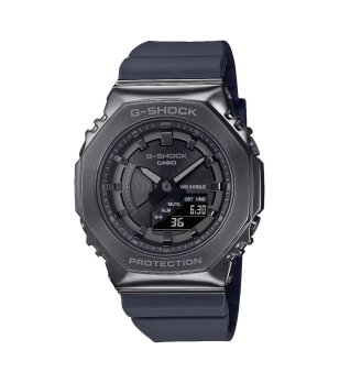 Черен унисекс часовник G-SHOCK с метален безел снимка