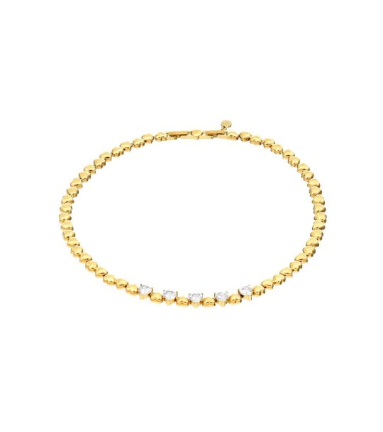 Златисто колие с камъни  снимка