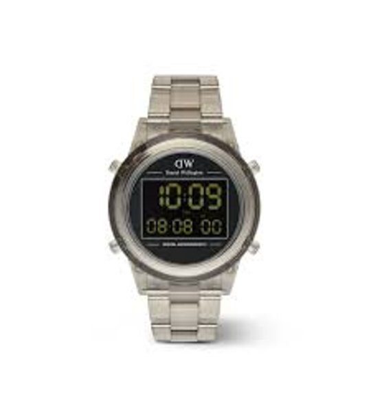 Унисекс сив дигитален часовник  снимка