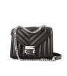 Черна дамска чанта от кожа WHITNEY-0 снимка