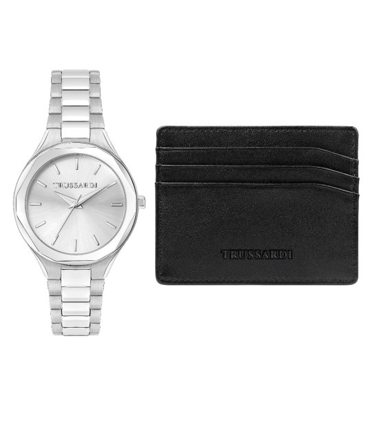 Сребрист дамски часовник с метална верижка  снимка