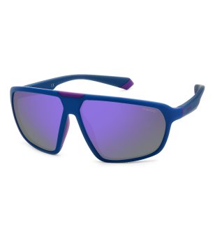 Унисекс слънчеви очила в синьо и лилаво снимка