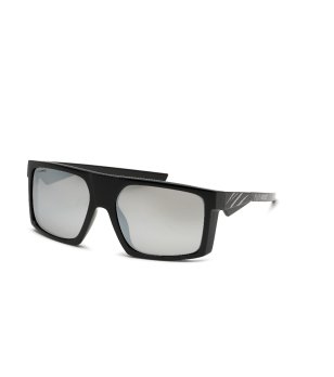 Мъжки черни слънчеви очила с огледални стъкла  снимка