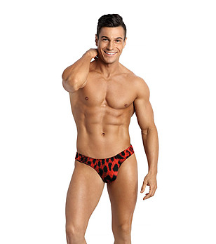 Червени мъжки прашки с животински принт Savage снимка