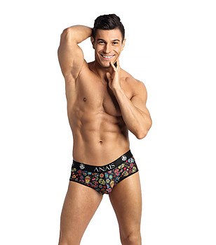 Черни мъжки боксерки JOCK с изрязан детайл снимка