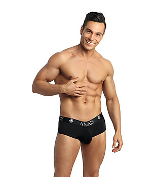 Черни мъжки боксерки с изрязан детайл снимка