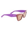 Дамски слънчеви очила в кафяво и лилаво-2 снимка