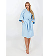 Светлосин дамски халат BLUE LADY-0 снимка