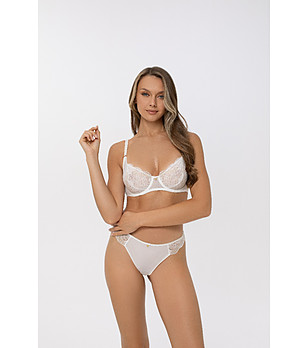 Бял дантелен сутиен с банели EMBRACING снимка