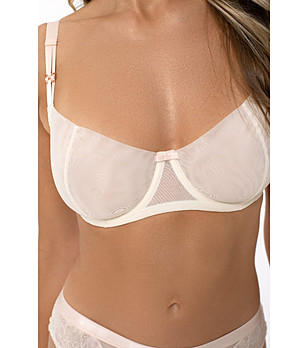 Кремав сутиен с мека чашка DEVOTION снимка