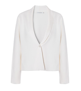 Кремаво късо дамско сако  PRADO снимка