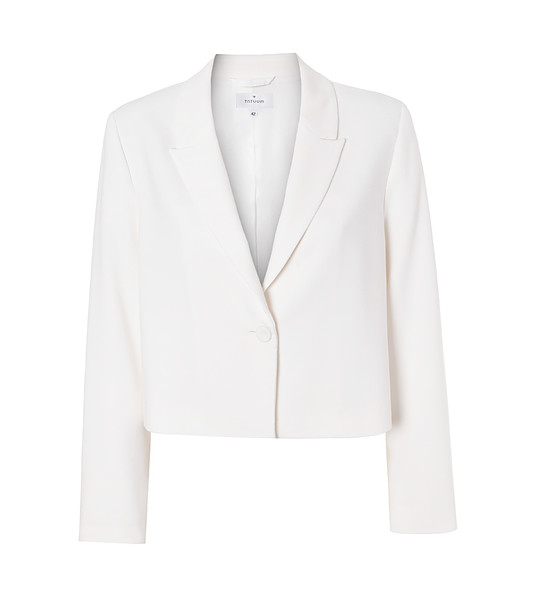 Късо дамско сако в цвят екрю RENETA снимка