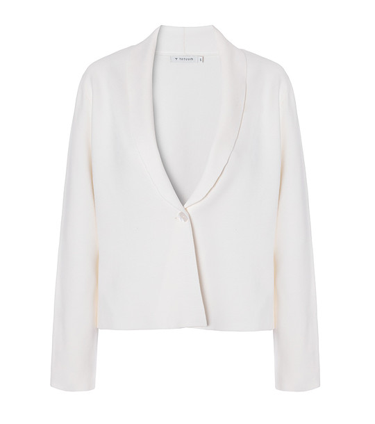 Кремаво късо дамско сако  PRADO снимка