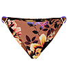 Кафяво долнище на бански с флорален принт FLOWER MANIA-0 снимка