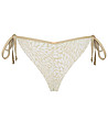 Долнище на бански в бяло и златисто с връзки DREAMSCAPE-1 снимка