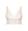 Кремав дантелен сутиен с тънки презрамки DEVOTION-3 снимка
