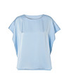 Небесносиня блуза с къс ръкав IRMINA-2 снимка