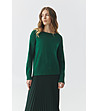 Зелен дамски пуловер JOEL-0 снимка