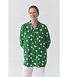 Зелена дамска риза на бели точки DOTTA-0 снимка