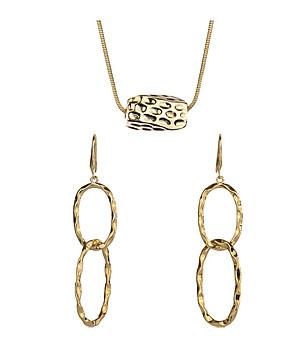 Дамски златист комплект Rimea снимка