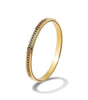 Дамска позлатена гривна снимка