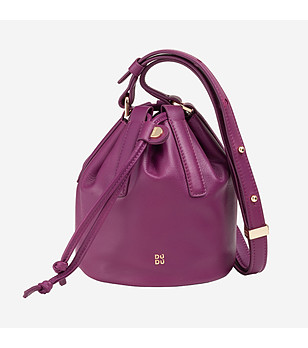 Дамска кожена чанта в цвят фуксия Filicudi снимка