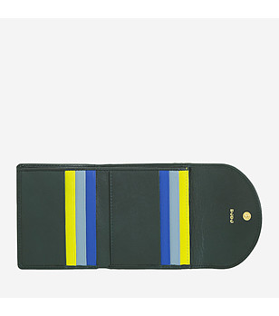 Зелен дамски портфейл Malaita с RFID защита снимка