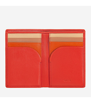 Червен мъжки портфейл с цип CAPRI снимка