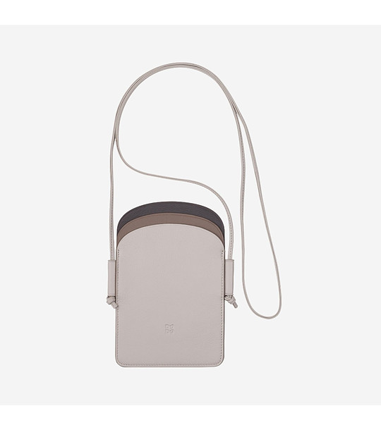 Перлена дамска кожена чанта през рамо Minorca снимка