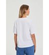 Бяла тениска с принт-4 снимка