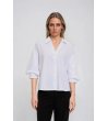 Бяла дамска риза с 3/4 ръкав KO-2 снимка