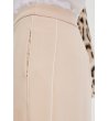 Дамски бежов панталон с прав крачол-4 снимка
