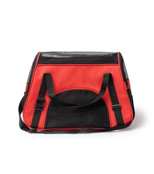 Червена чанта за домашни любимци с мрежа BANDIT снимка