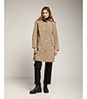 Бежово водоустойчиво палто с качулка -0 снимка