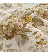 Бежова покривка с флорален жакардов десен 140x200 см-3 снимка