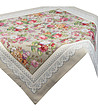 Гобленова покривка с цветя 100x100 см-2 снимка